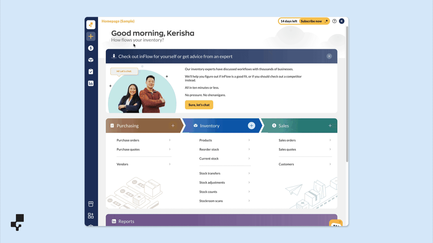 How to create product groups in inFlow.