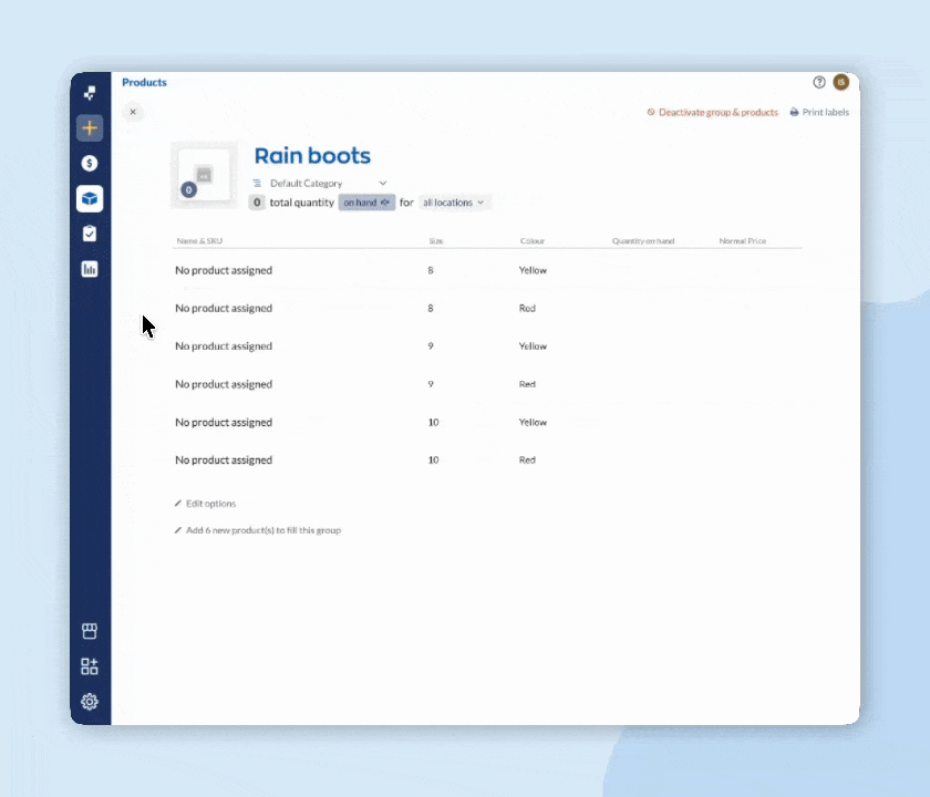 How to manually link products to variant groups that inFlow didn’t automatically link.